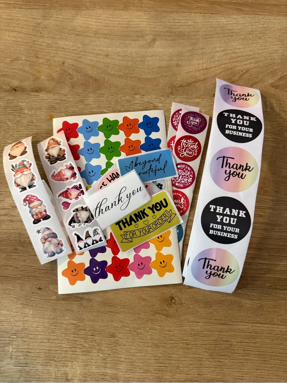 Shipping Supplies Bundle of Poly Mailers + Thank You Stickers + Packaging Extras